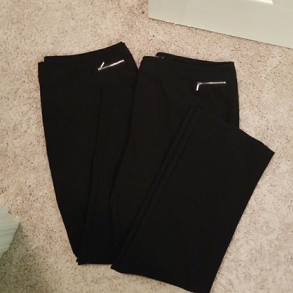 2 pair of NY&C Zip Detail Suiting pant