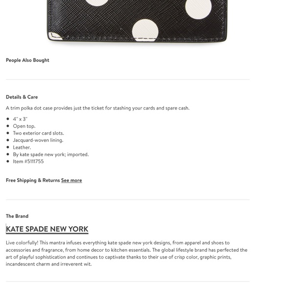 Kate Spade Card Holder - Picture 4 of 4