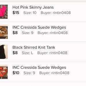 Special listing for @rintin0408