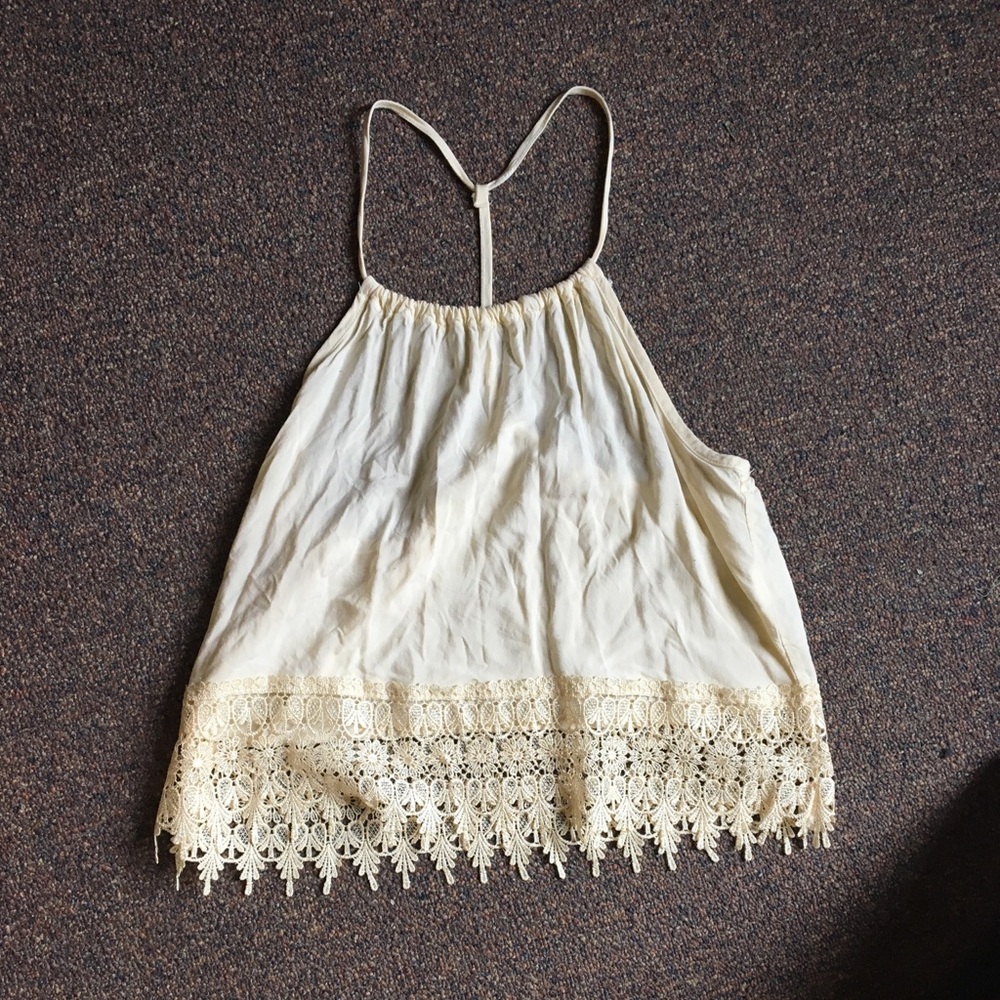 Racer-Back Cropped Top