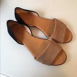 1 DAY SALE J. crew Suede Slide On Sandals
