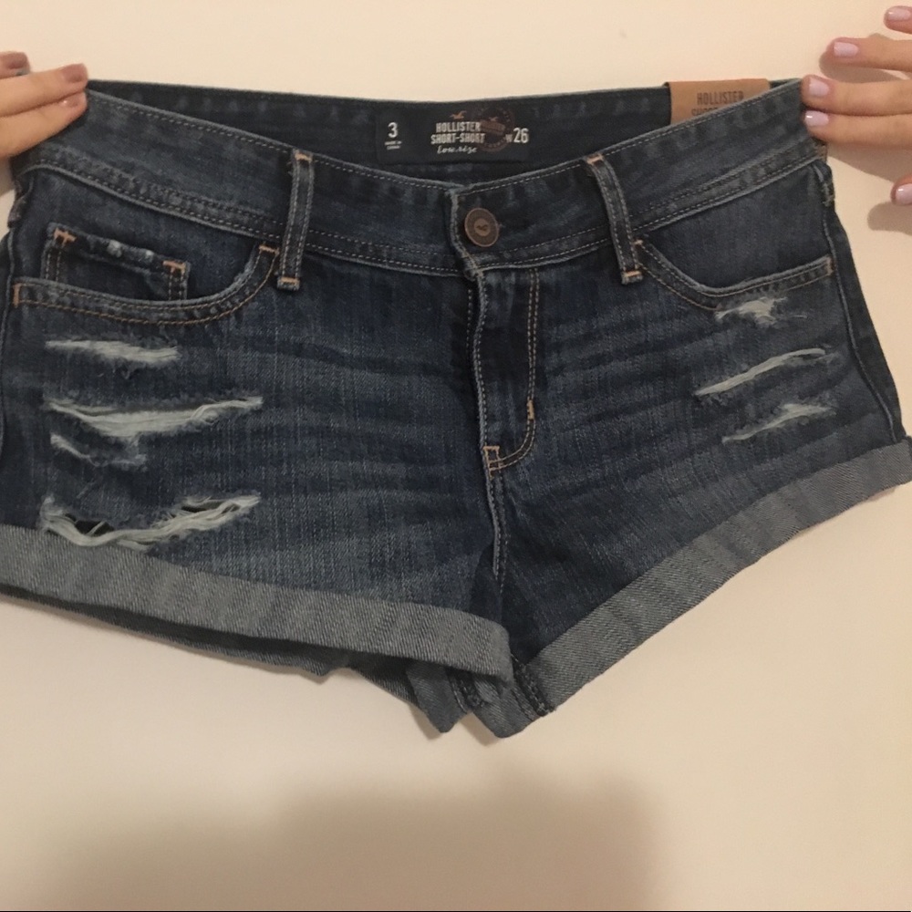 Distressed Hollister Jean Shorts