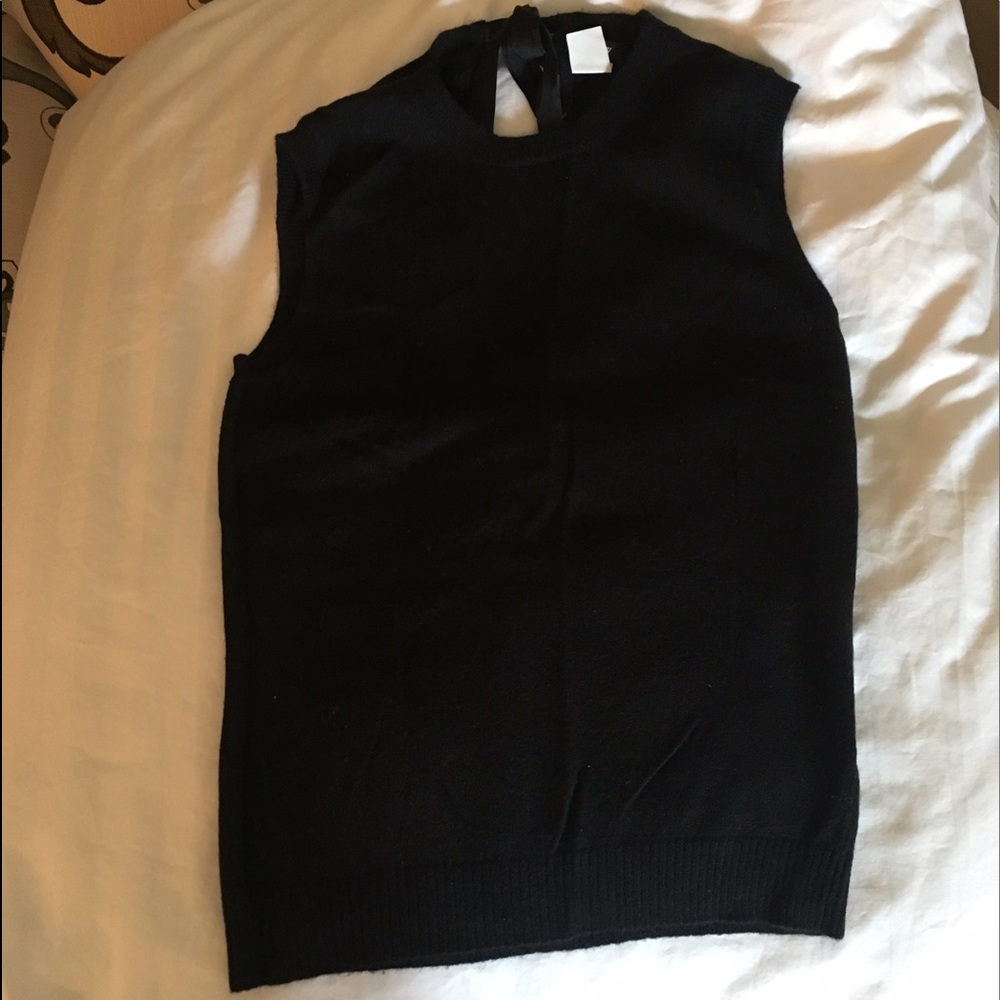 JCrew Black Sweater Vest