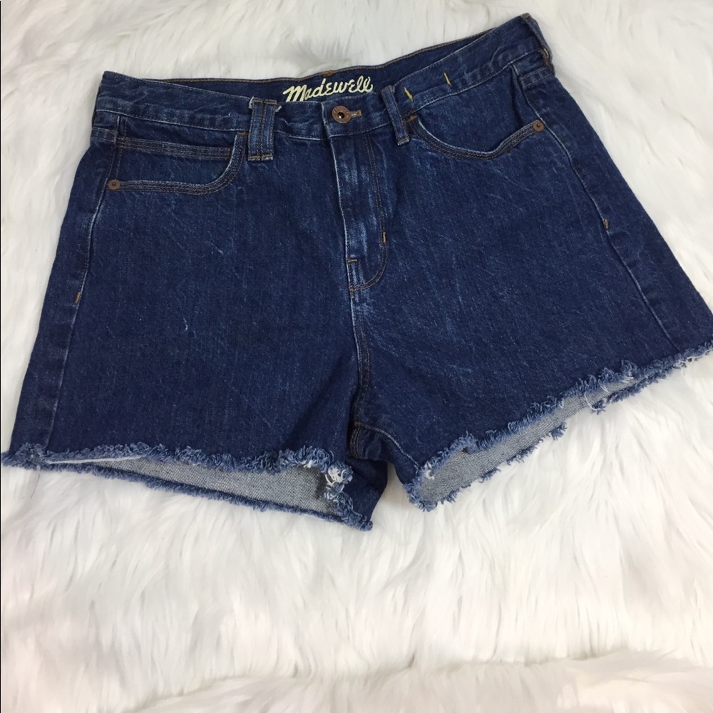 Madewell high waisted denim cut off shorts size 29