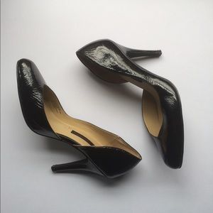 Chinese Laundry Attitude Black Patent D'orsay Heel