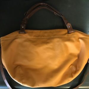 Mustard Zara convertible bag