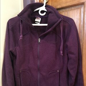 Avalanche purple zip sweater