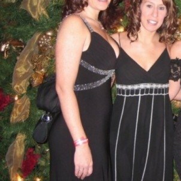 Cachet black formal dress with beads size 8 - Picture 5 of 6