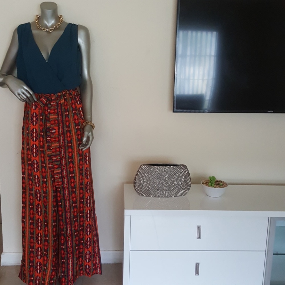 NWT tribal print jumpsuit