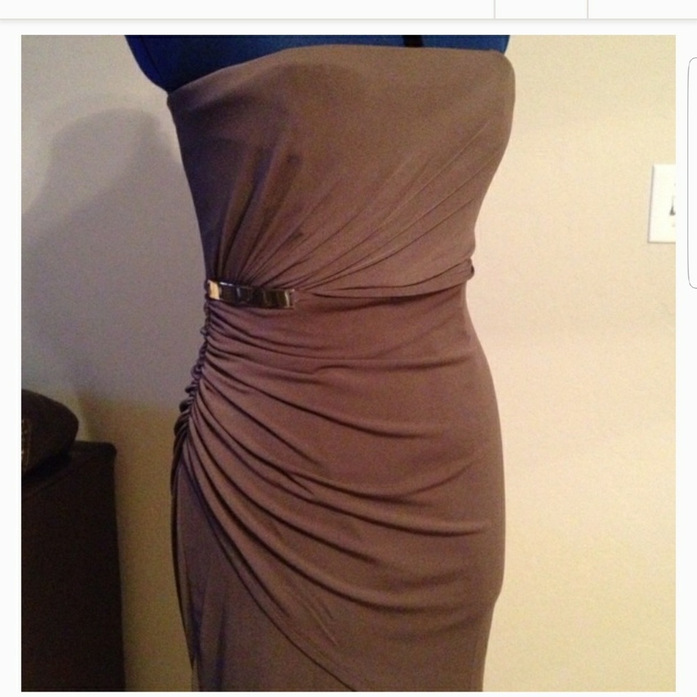 BCBG Max and cleo Brown Dress