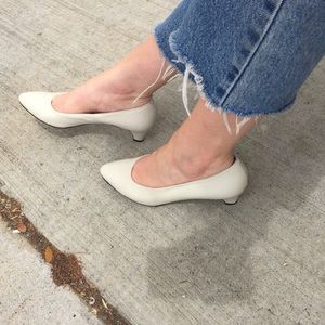 Vintage white heels