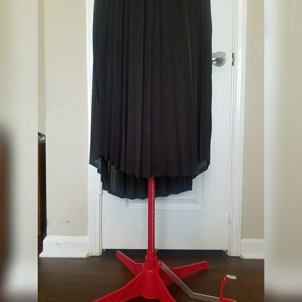 Long, sexy, black, hi-low dress - Picture 3 of 7