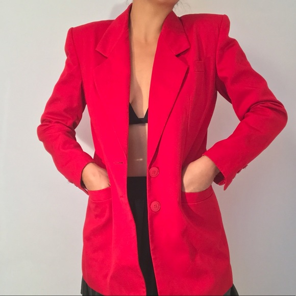 Stirling Cooper Jackets & Coats - Vintage 80's Stirling Cooper long red blazer. Stirling Cooper Jackets & Coats - Vintage 80's Stirling Cooper long red blazer.