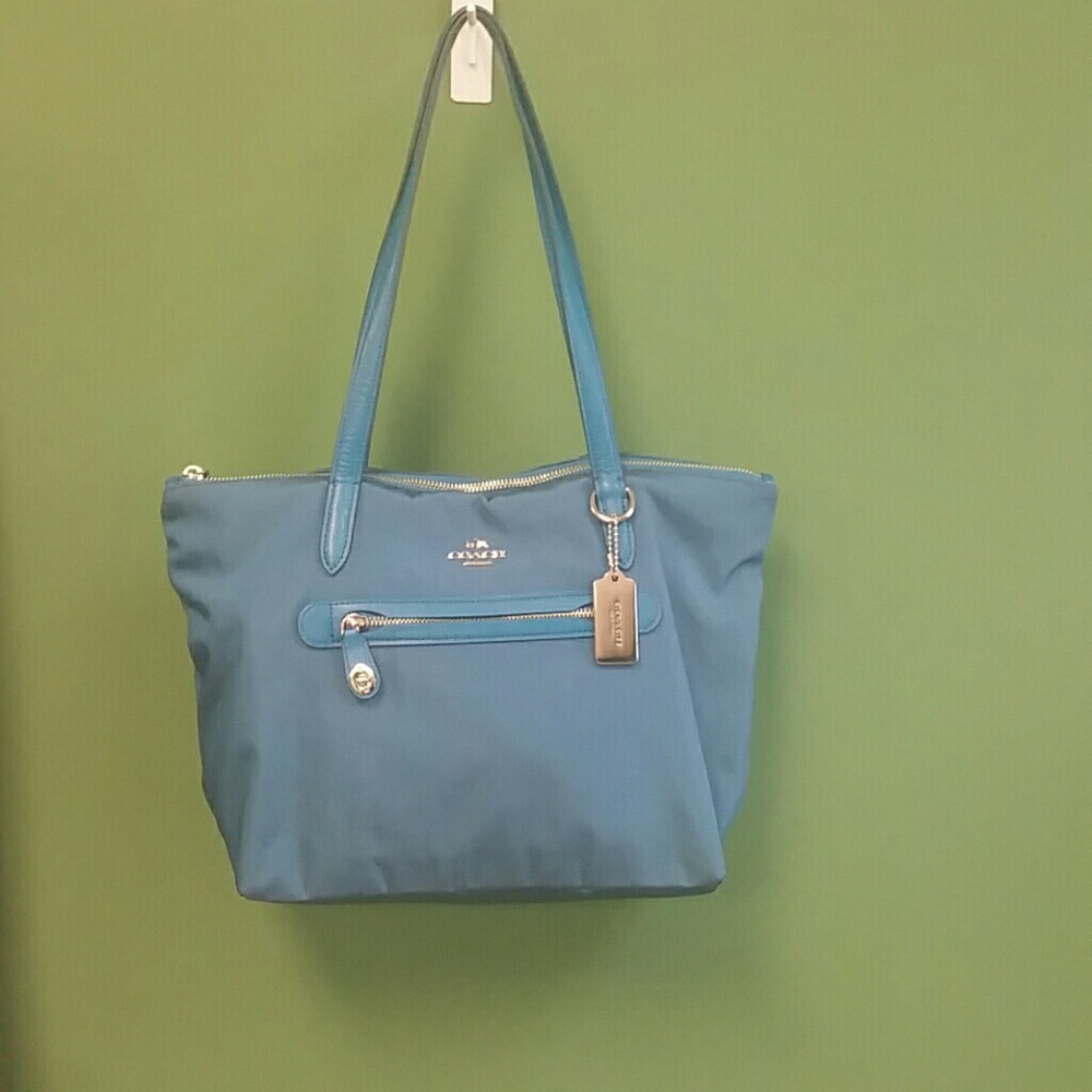 Coach zip tote
