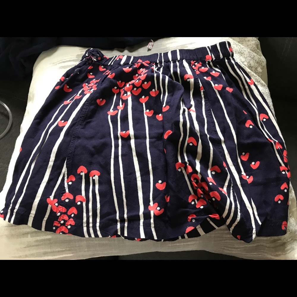 Cute hearted summer skirt