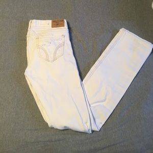 Hollister white distressed jeans. NEVER WORN!