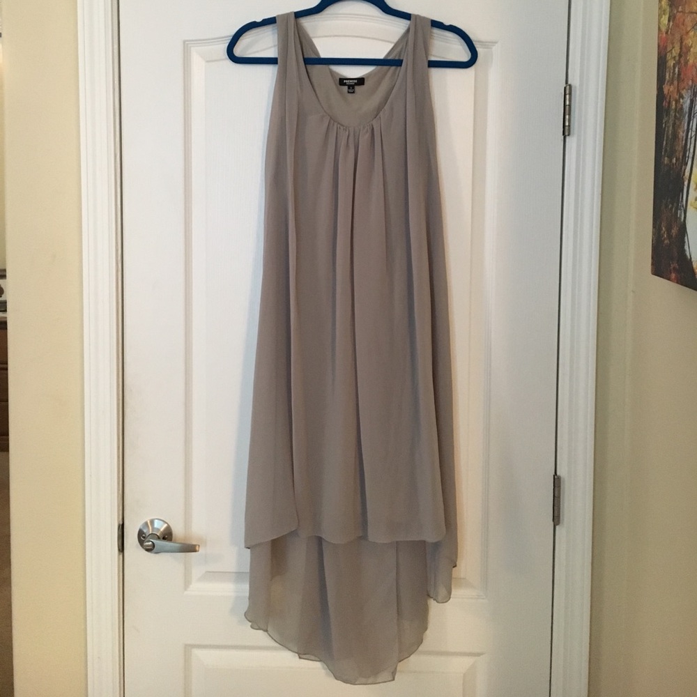 Grey high-low dress NWOT