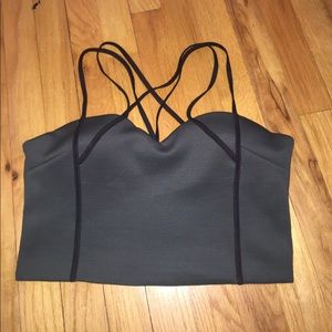 Dark green crop top