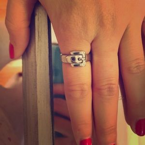 Silver Michael Kors Buckle Ring. Size 7.