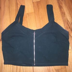 Dark green crop top