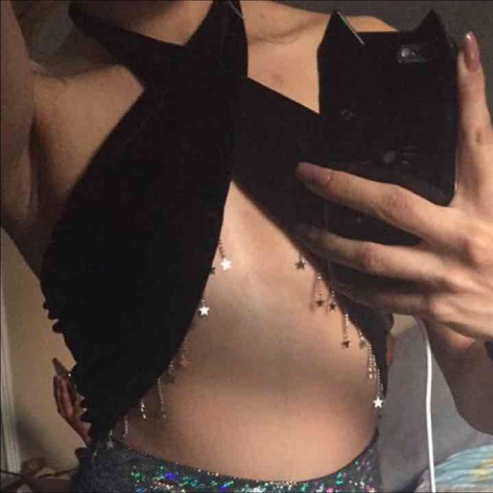 ✨✨✨SOLD✨✨✨ discocheekz stargazer wrap top