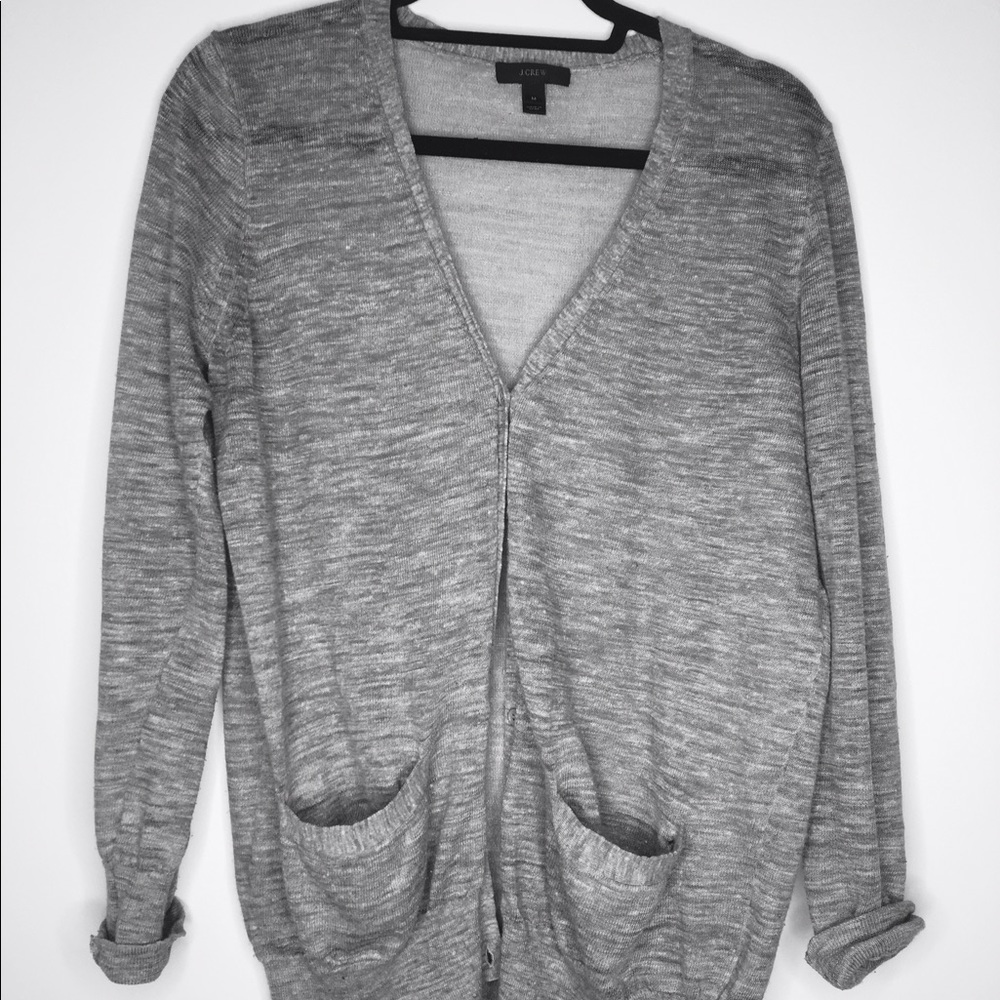 FINAL PRICE DROP - J. Crew linen pocket cardigan