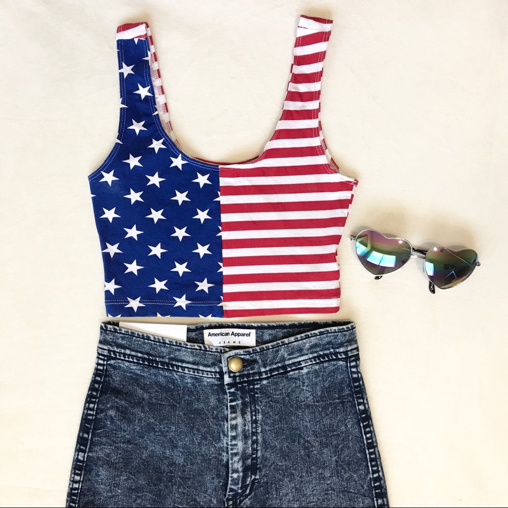 •  4th of July Crop Top • - Picture 5 of 6
