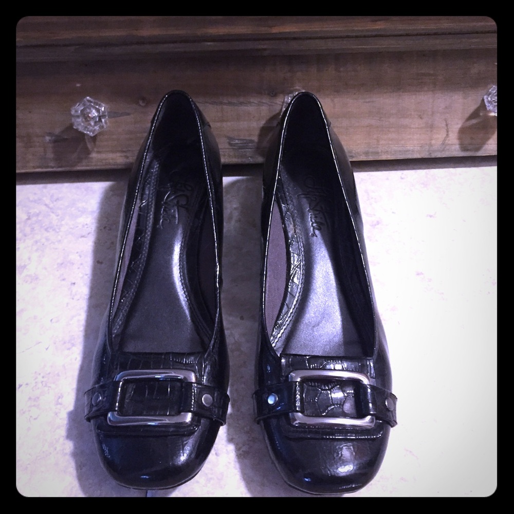 Black loafers