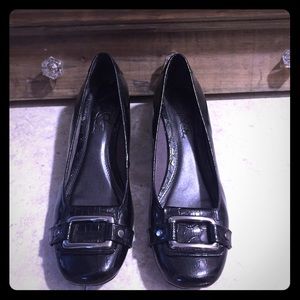 Black loafers