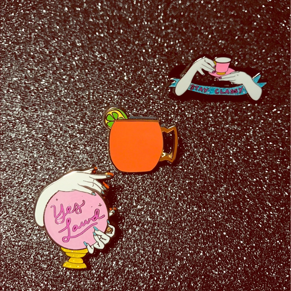 Opal Rising Spring 17 enamel pin line