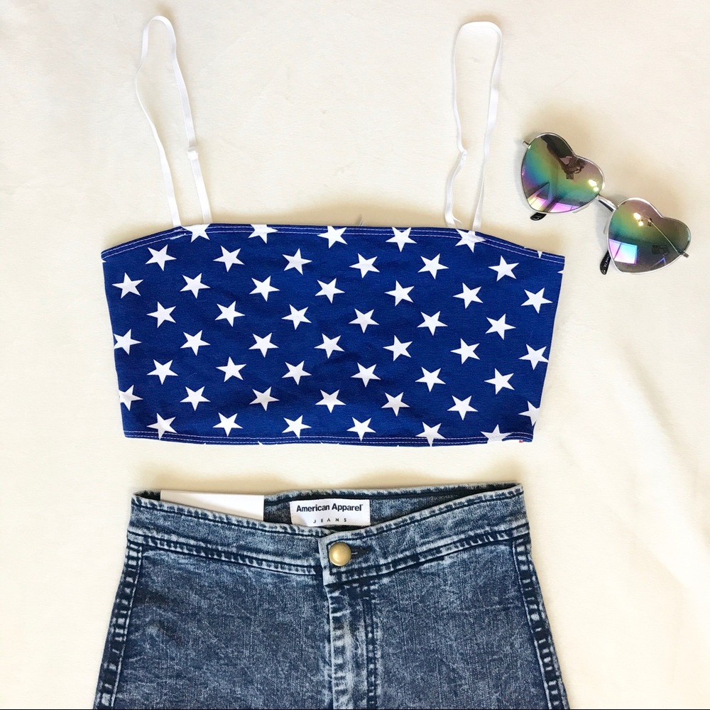 • Star Spangled Crop Top • - Picture 5 of 7