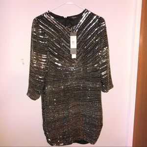 Silver Sequin Dress