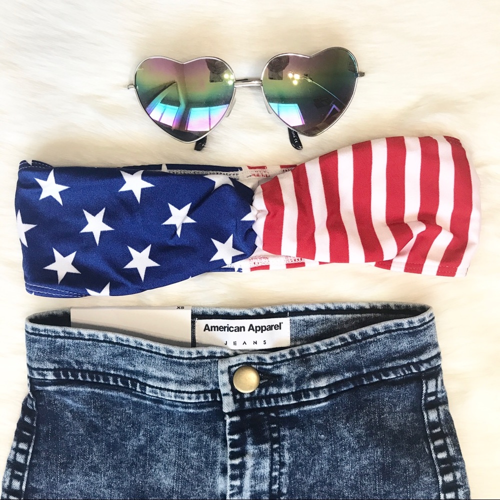 • American Flag Bandeau • - Picture 2 of 7