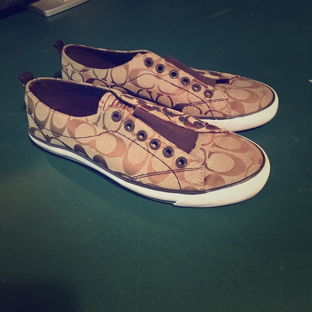 Brand new coach slip on shoes