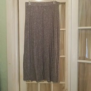 Loft Gray Maxi Skirt