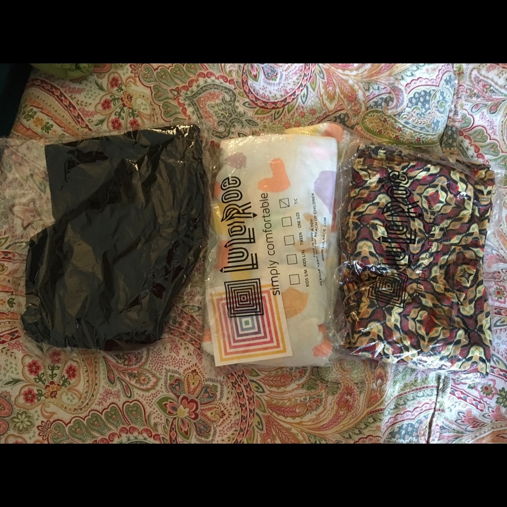LuLaRoe TC Leggings Lot of 3 New