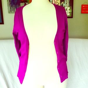 🛍️14th & Union Statement Magenta Cardigan