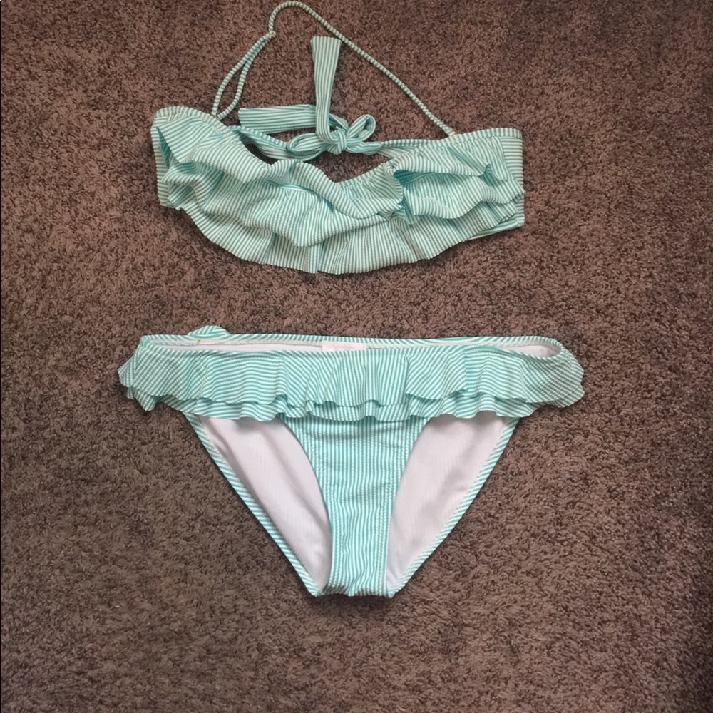Jessica Simpson Mint Green Two-piece bathing suit