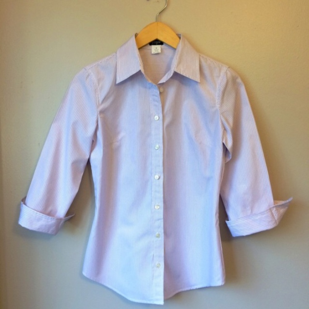 J. Crew classic striped button shirt - Picture 2 of 4
