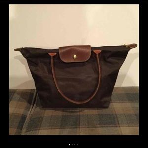 Brown longchomp bag