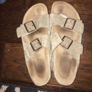 Suede birkenstocks size 40