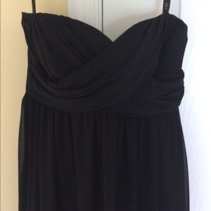 Bill Levkoff Black Chiffon Dress