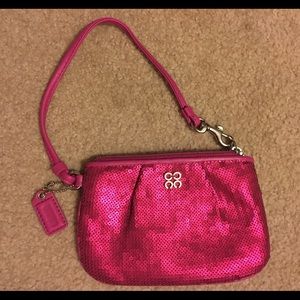 Brand new Coach Poppy Pink Wristlet
