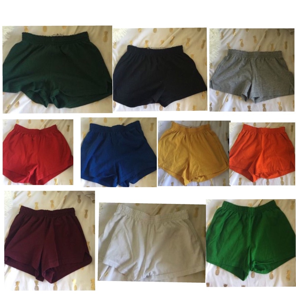11 pairs of soffe shorts