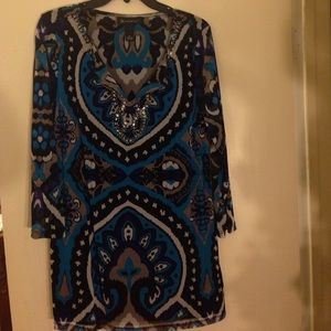 Inc turquoise sparkle top😍 xl