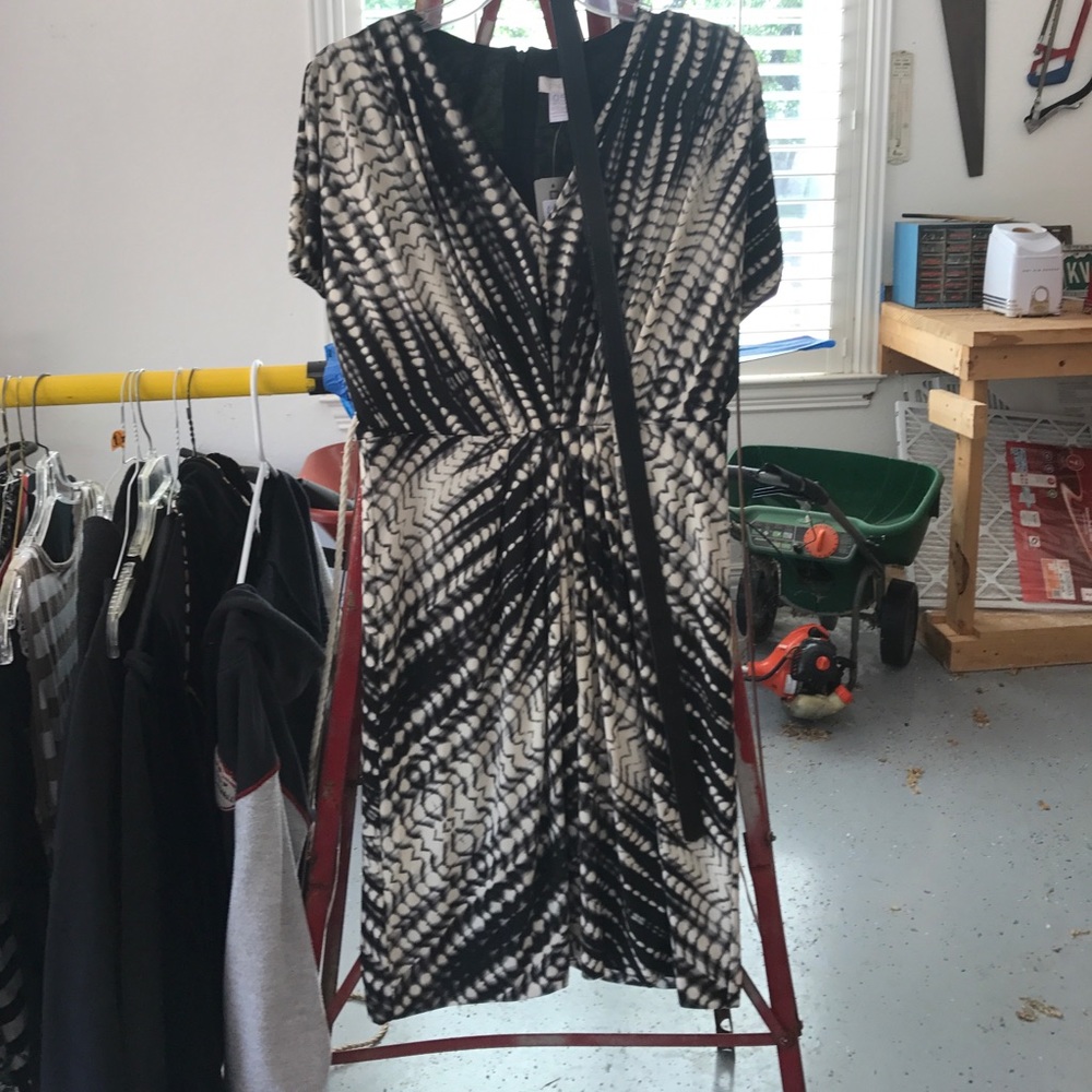 Graphic merge dress