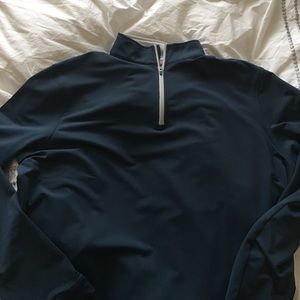 Peter millar crown sport blue quarter zip pullover