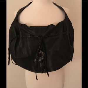 Lucky Brand Hollywood & Vine Black Hobo Handbag