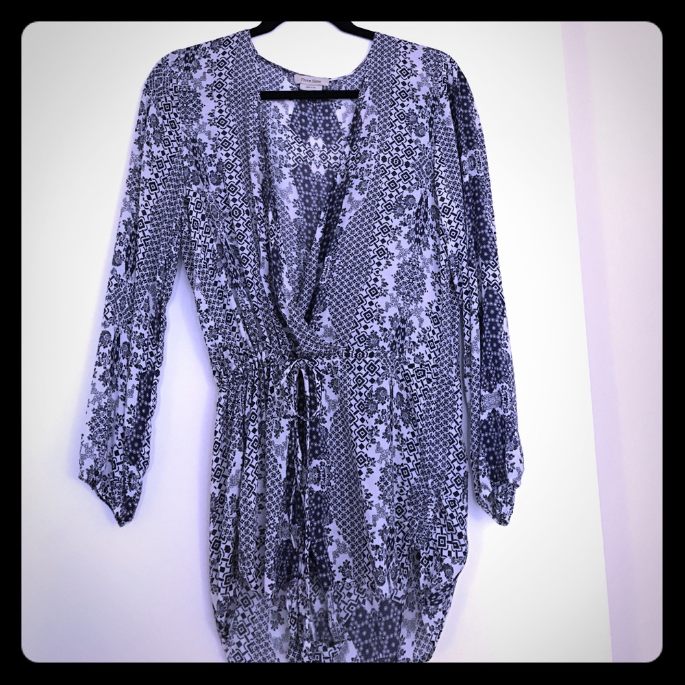 Flynn Skye Damn Gina Blue and White Romper