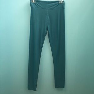 Lularoe solid teal leggings! OS!